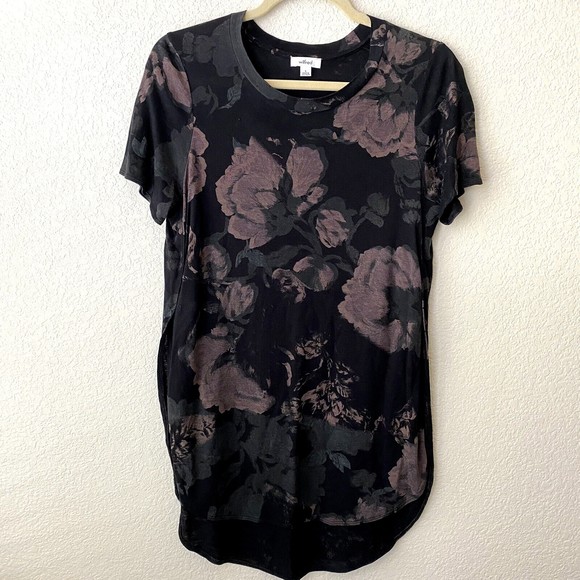 Wilfred Tops - Wilfred Aritzia Womens Tunic Dress Size Small Floral Short Sleeve Pullover